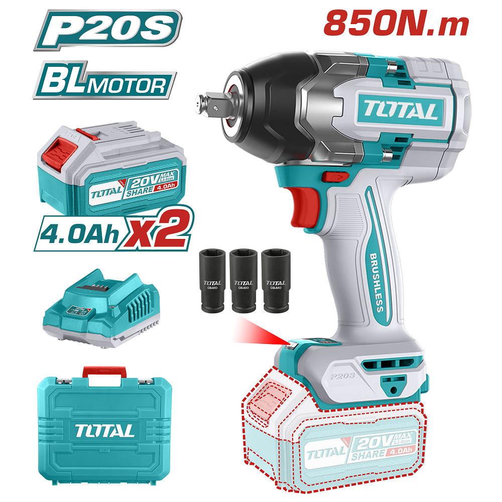 ���������� TOTAL TIWLI2085 ��������� ������� 20�, Li-Ion, 2��. 