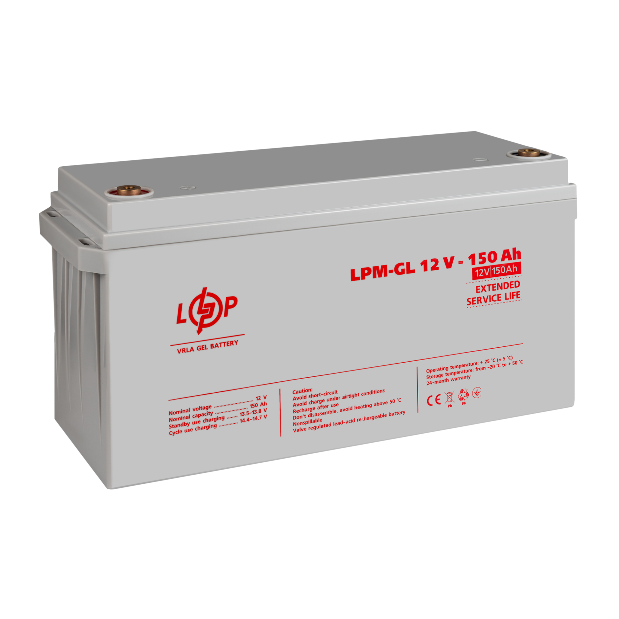 ����������� ������� LPM-GL 12V - 150 Ah 
