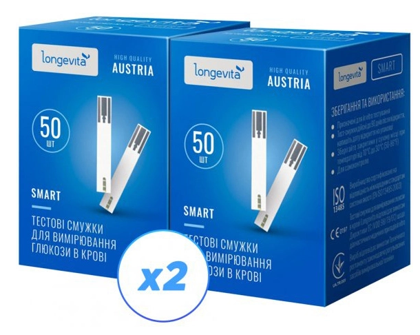 ��������� LONGEVITA Smart ������ ������ 100��.(50�2) 