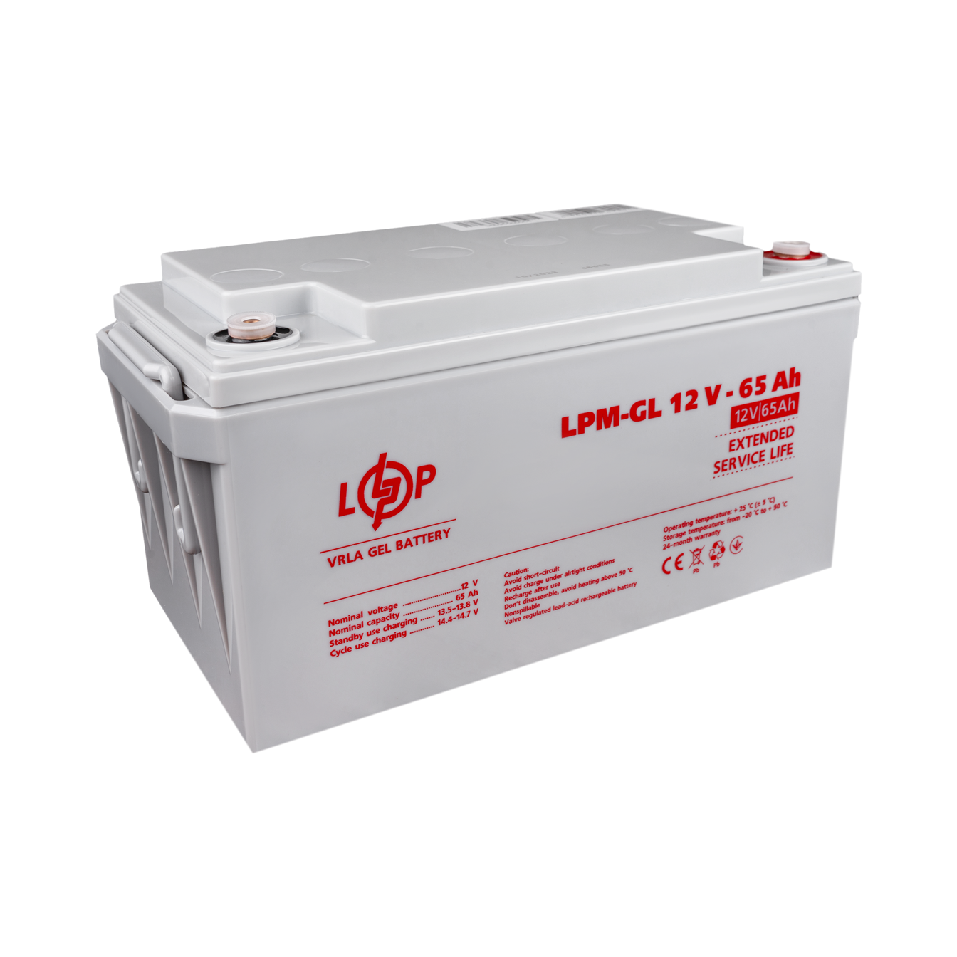 ����������� ������� LPM-GL 12V - 65 Ah 