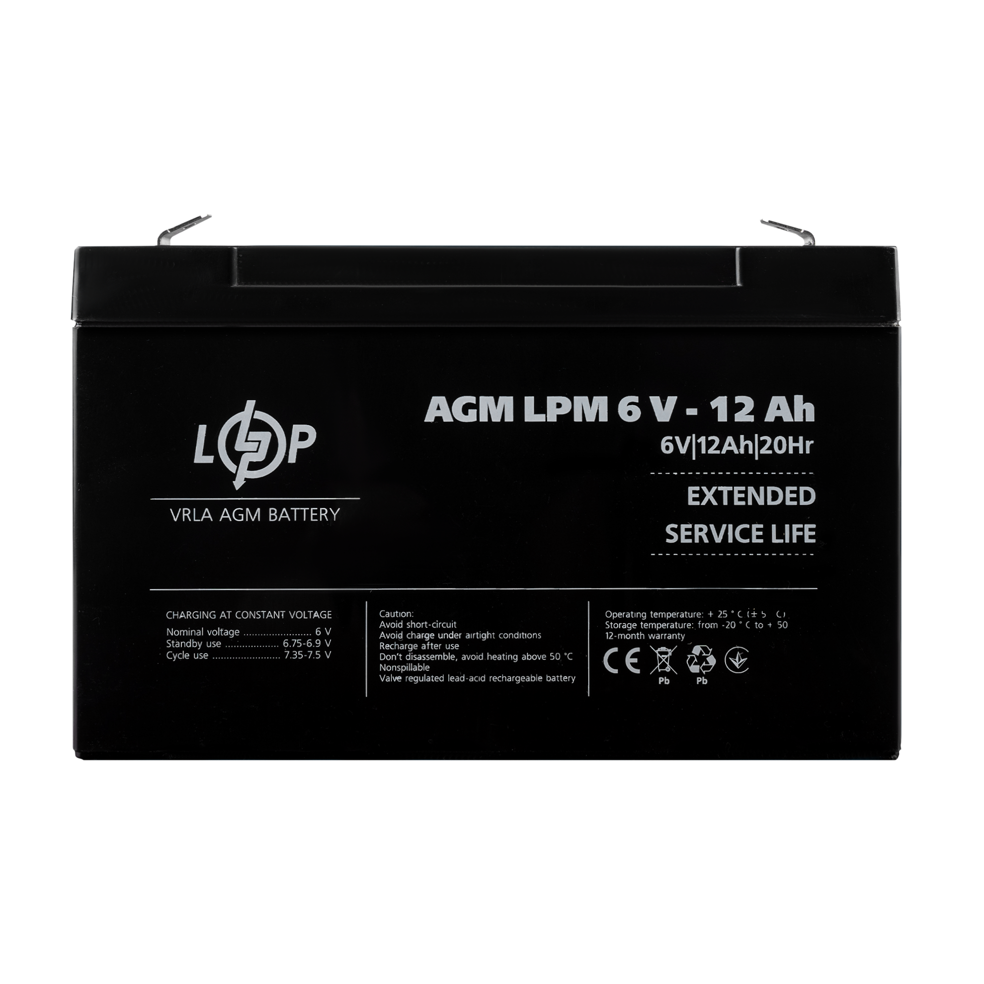 ����������� AGM LPM 6V - 12 Ah 