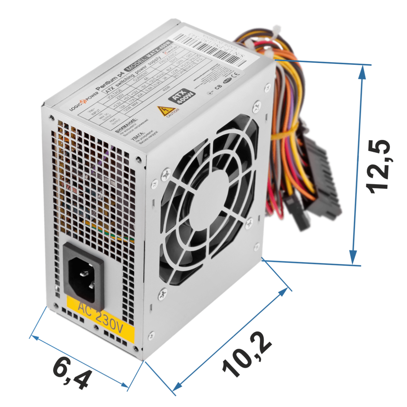 ������������ ���� ������� LP-MICRO-ITX-400-8-2SATA 