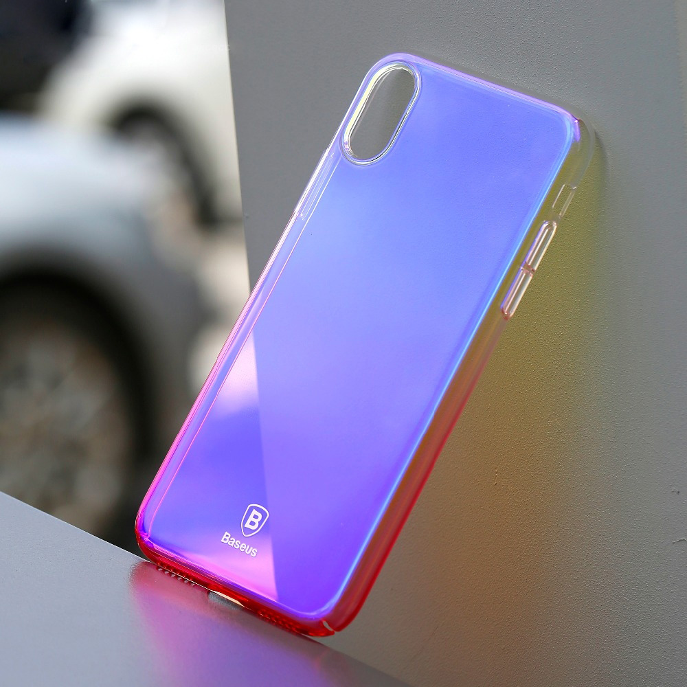 ����� Baseus ��� iPhone X/Xs Glaze pink (WIAPIPHX-GC04) 