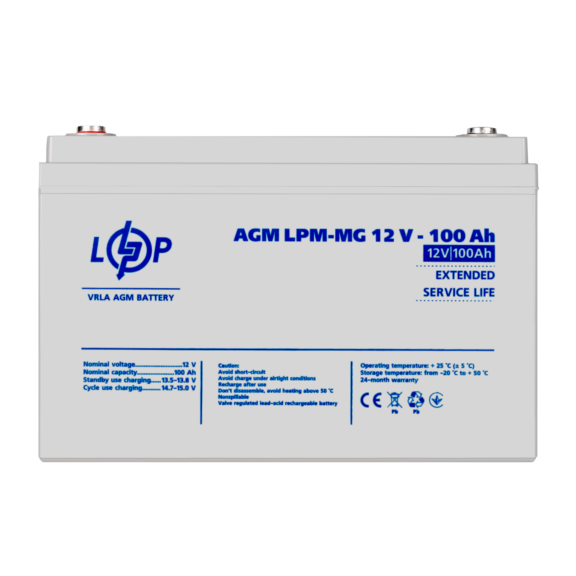 ����������� ������������� LPM-MG 12V - 100 Ah 