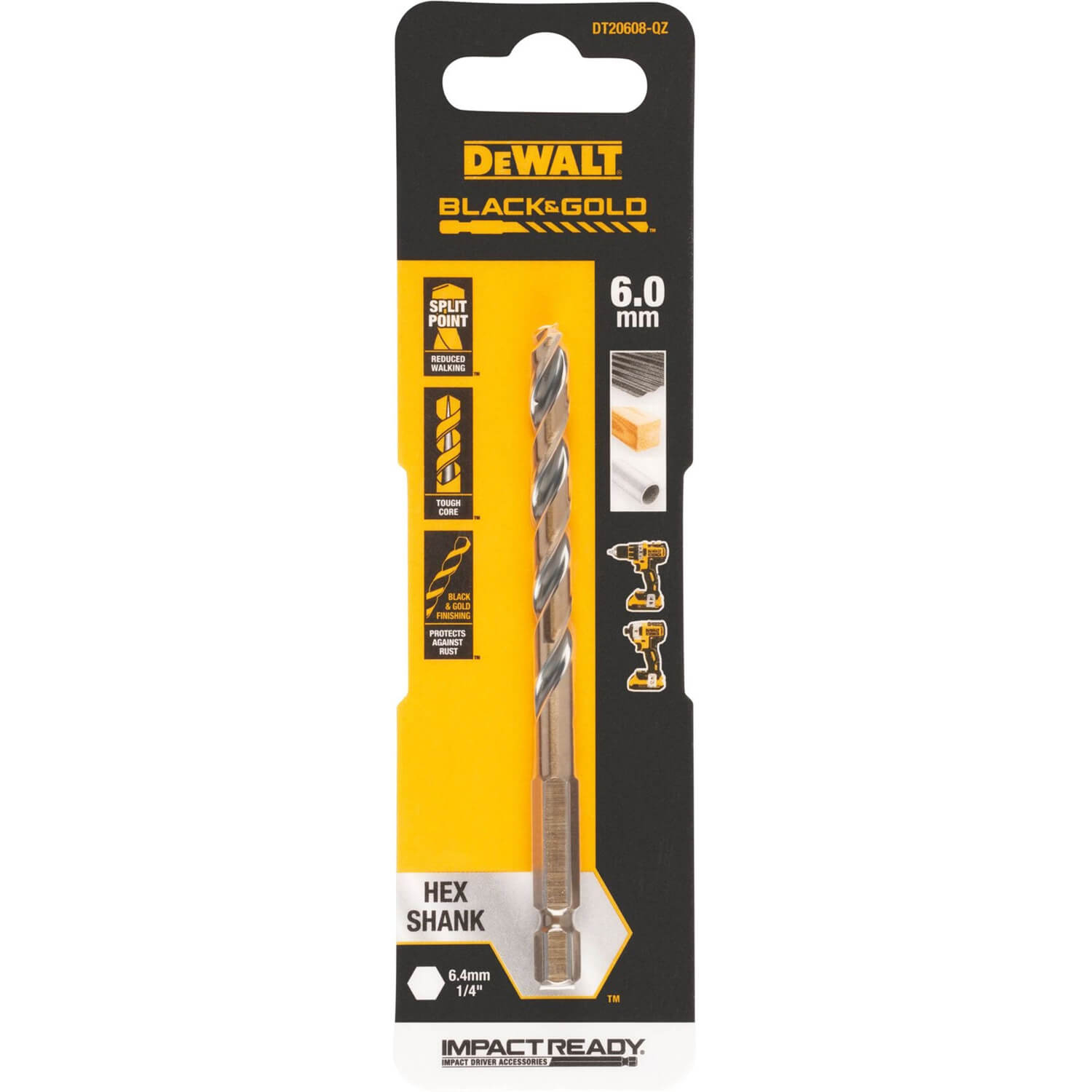 ������ �� ������� EXTREME IMPACT Black & Gold DeWALT DT20608 