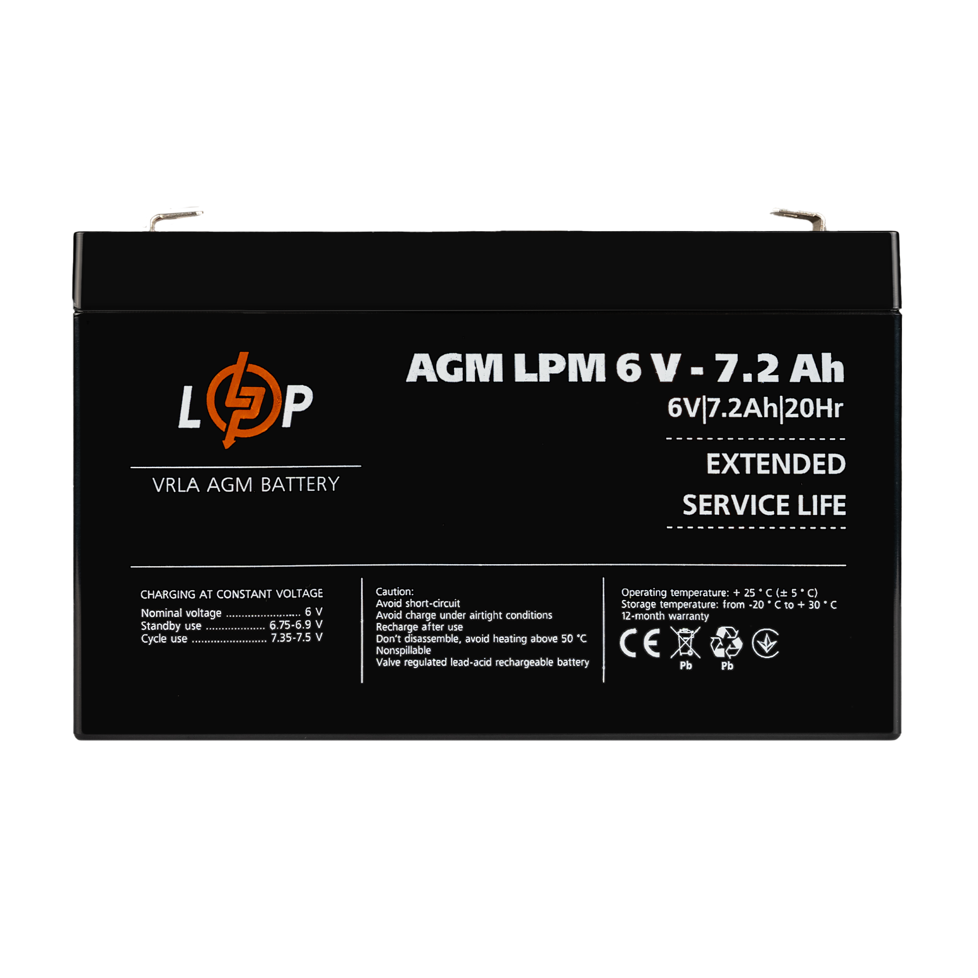 ����������� AGM LPM 6V - 7.2 Ah 