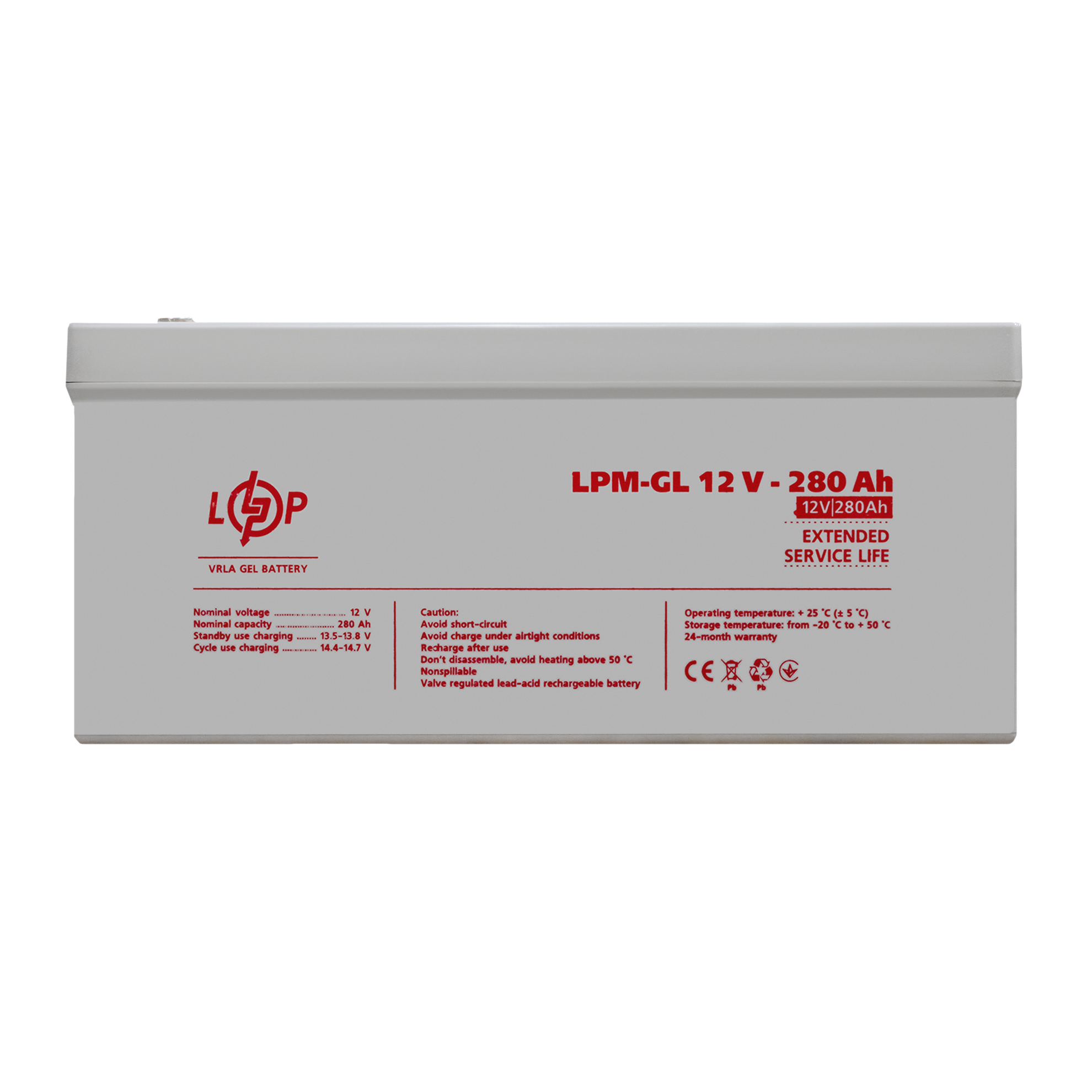 ����������� ������� LPM-GL 12V - 280 Ah 