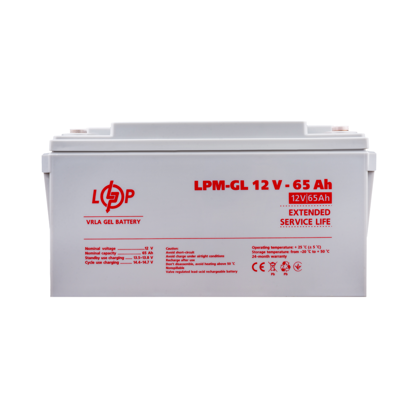 ����������� ������� LPM-GL 12V - 65 Ah 