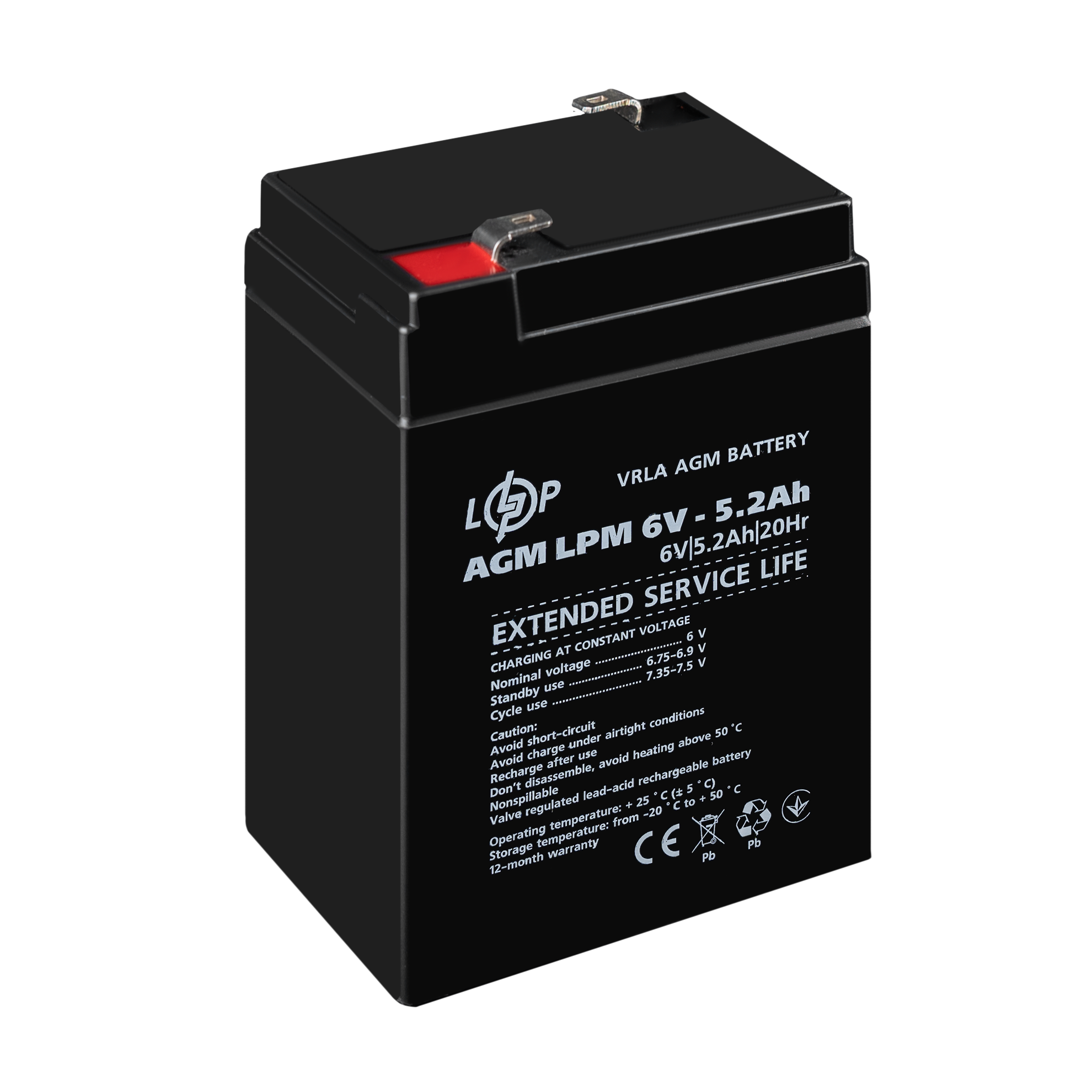 ����������� AGM LPM 6V - 5.2 Ah 