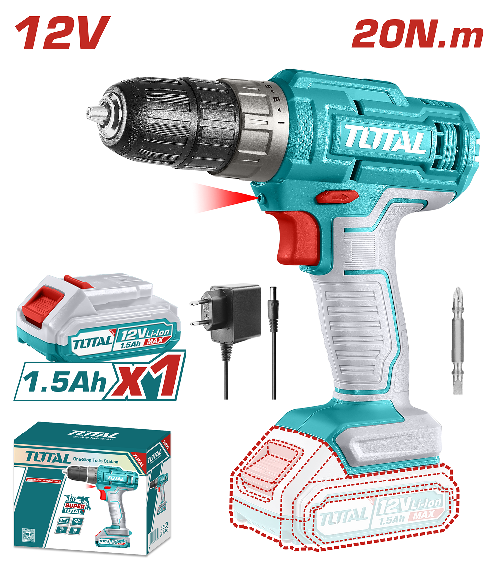 ���������� TOTAL TDLI1218 12�, Li-Ion, 1��. 