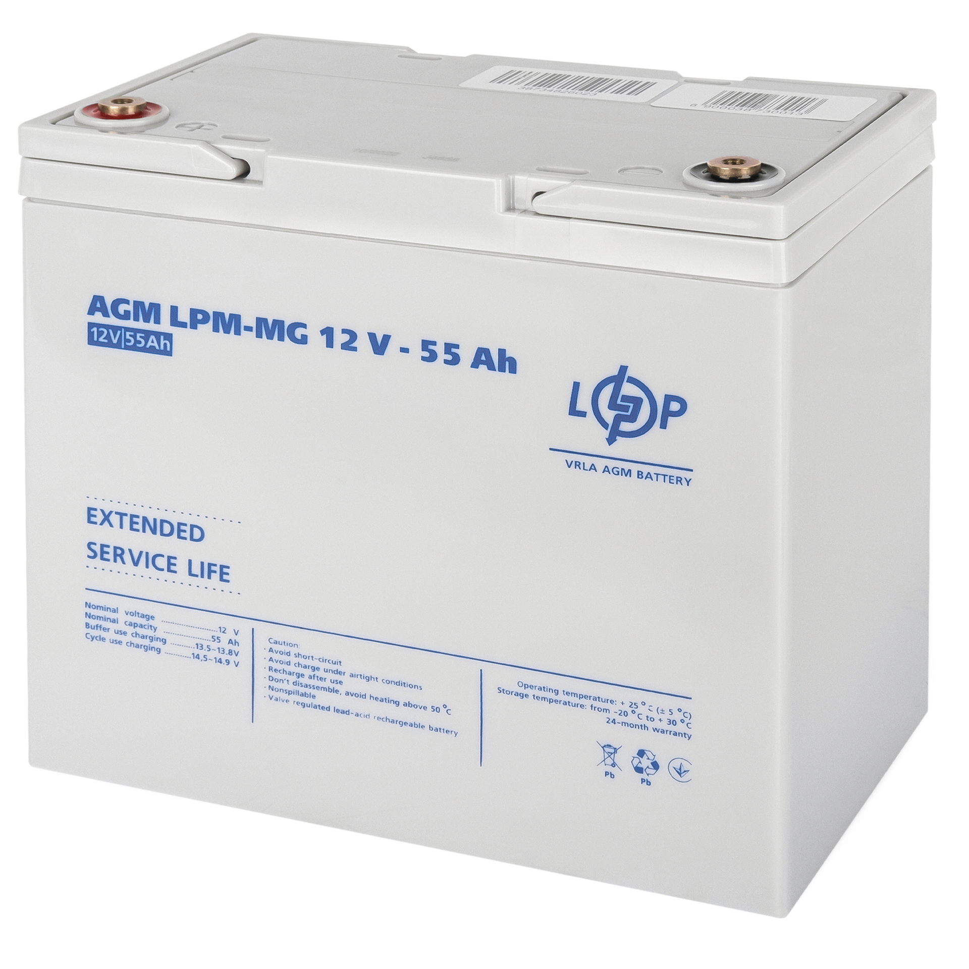 ����������� ������������� LPM-MG 12V - 55 Ah 