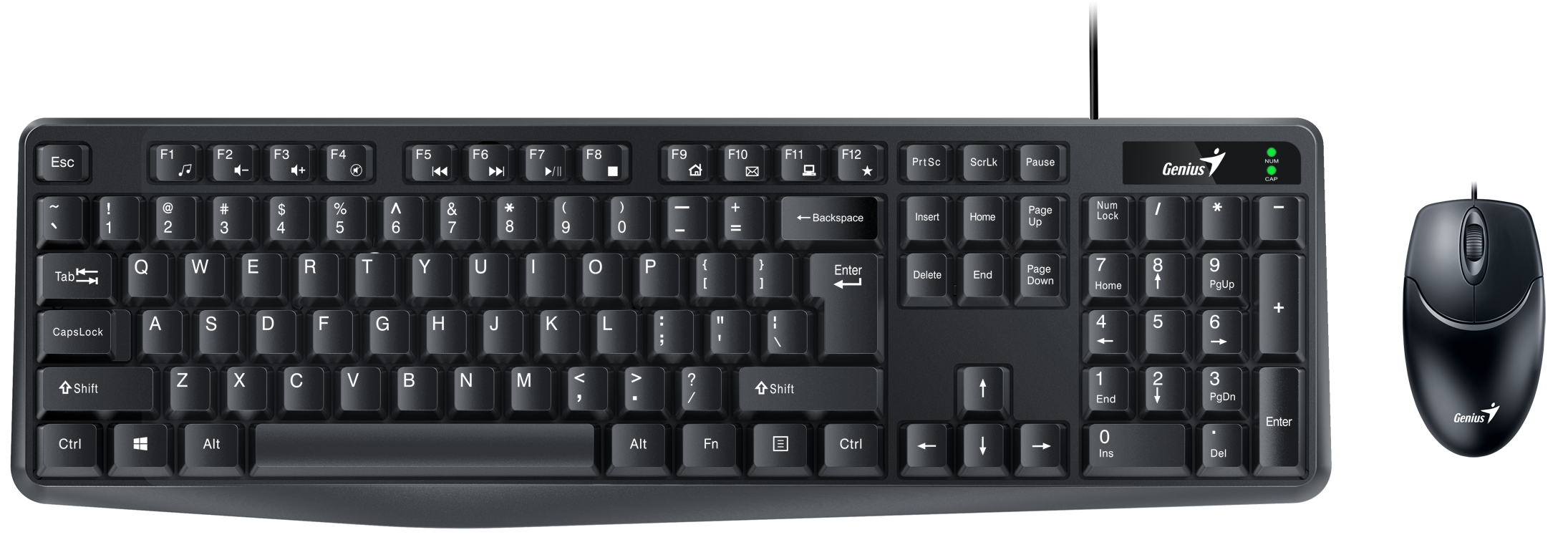 IT/��� GENIUS KM-170 Black UKR 