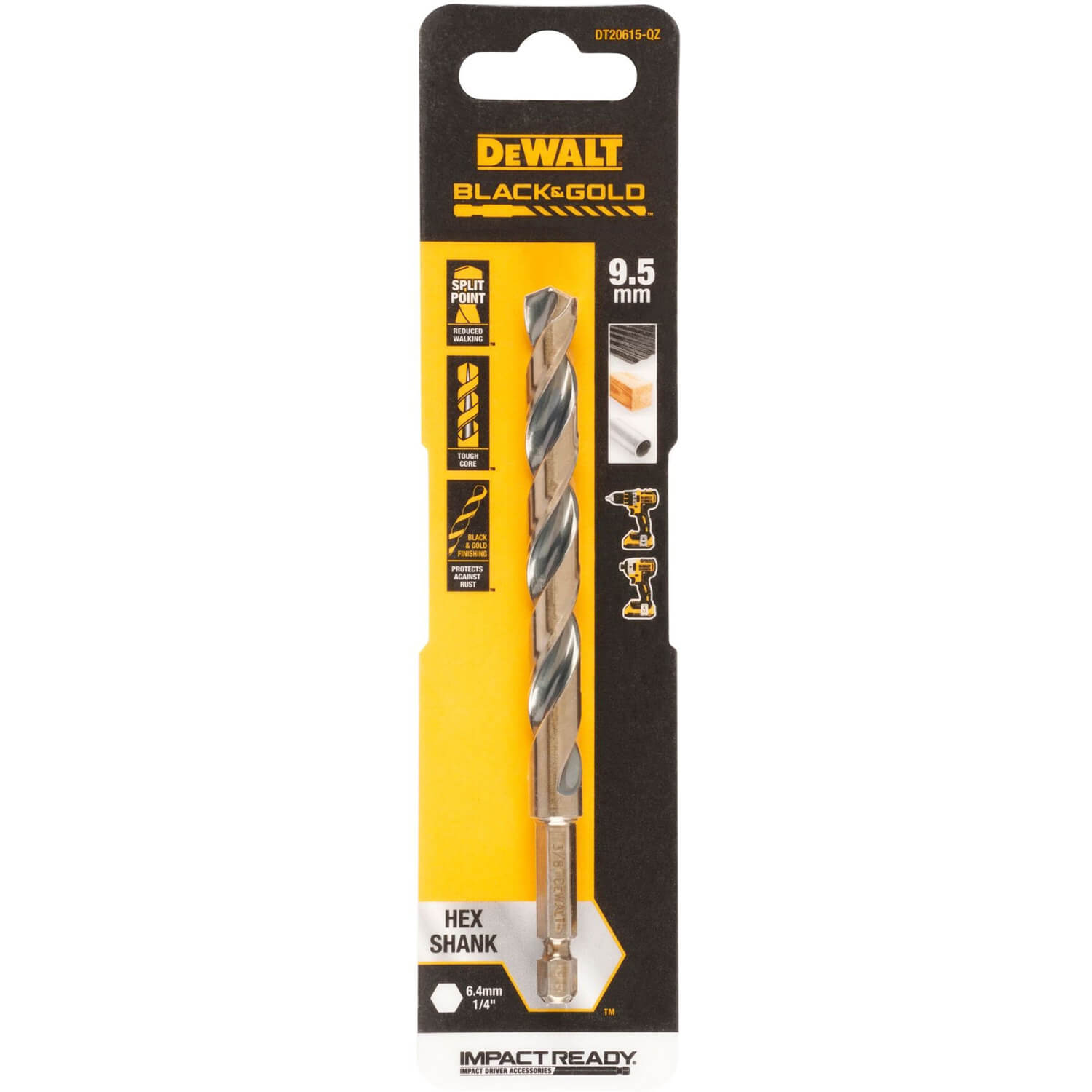 ������ �� ������� EXTREME IMPACT Black & Gold DeWALT DT20615 