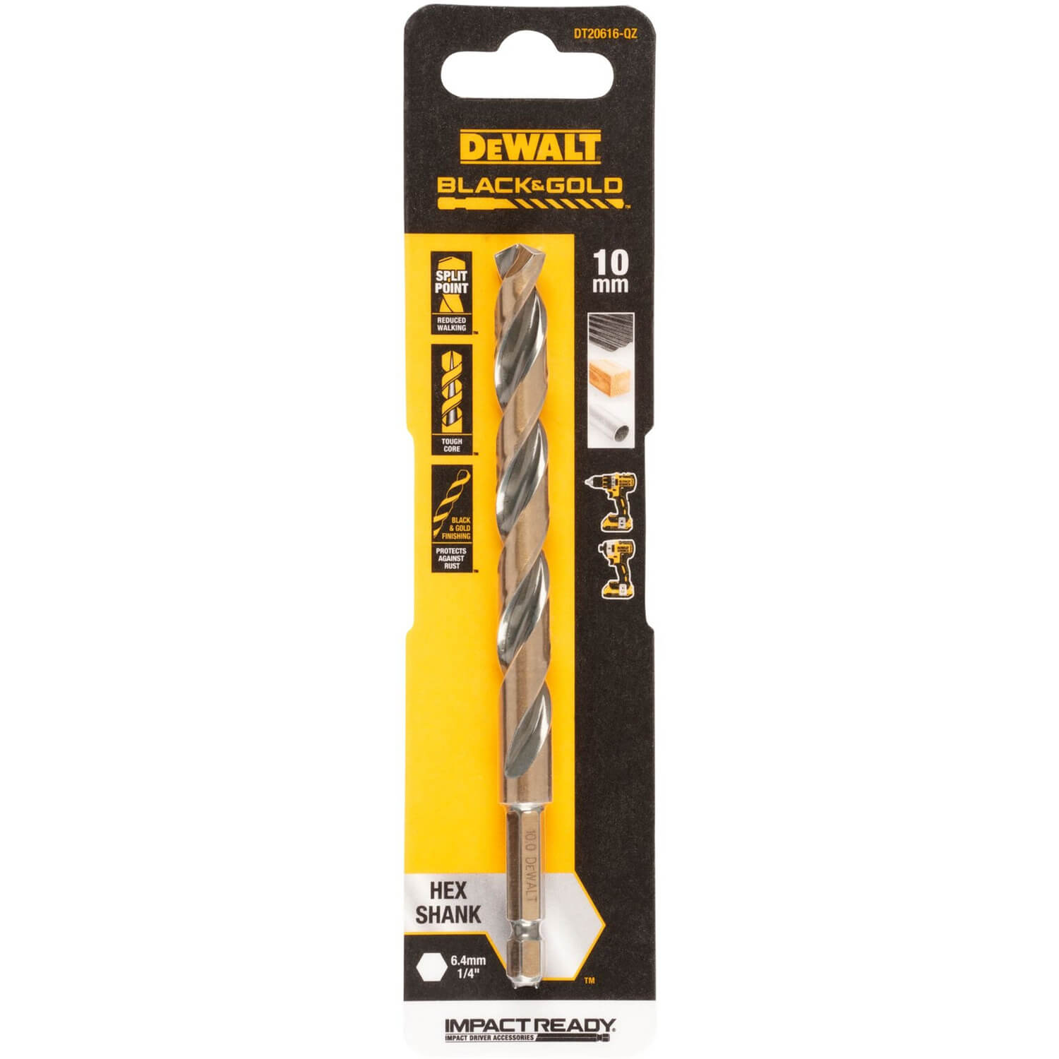 ������ �� ������� EXTREME IMPACT Black & Gold DeWALT DT20616 