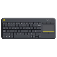 ��������� LOGITECH Wireless Touch K400 Plus, US, Black (920-007145) 