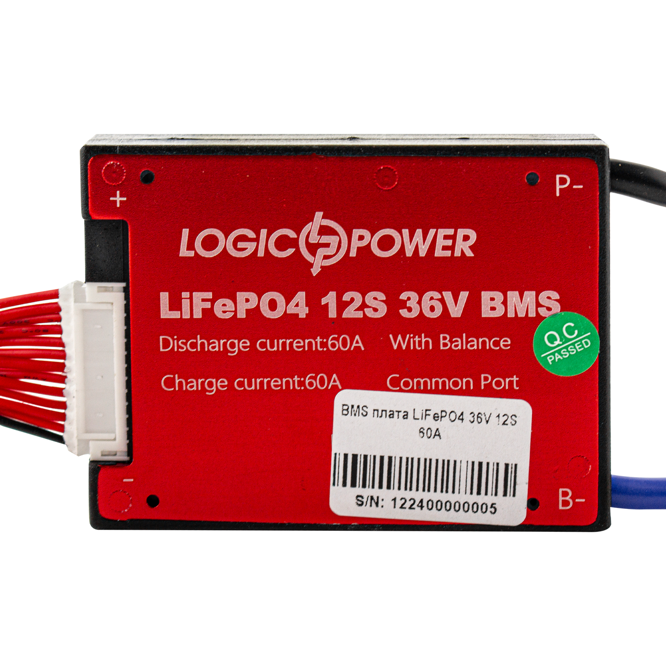 BMS ����� LiFePO4 36V 12S Dis 60A Ch 30A 
