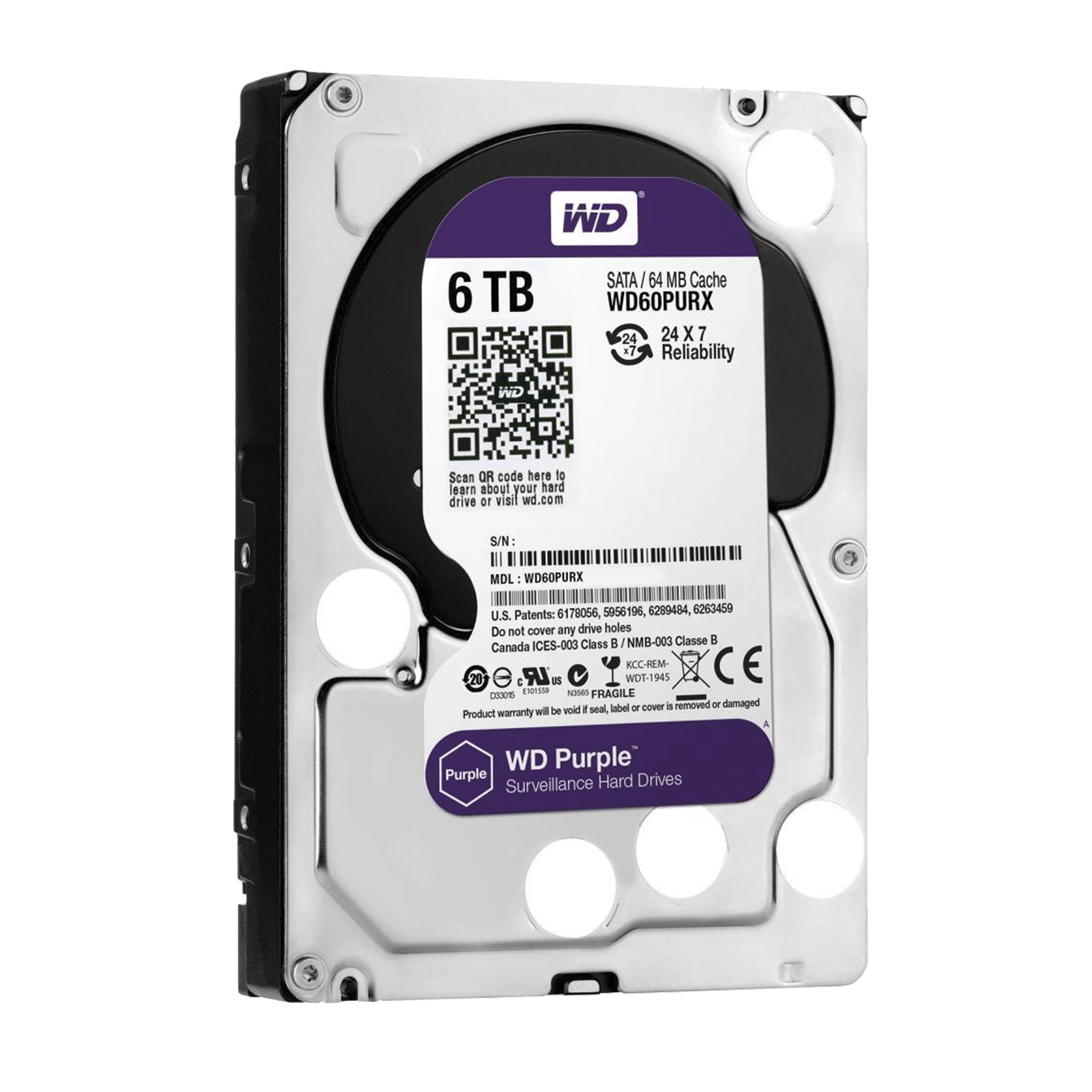 ������� ���� Western Digital 6TB Purple (WD60PURX) 