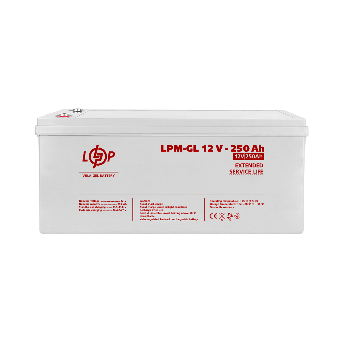 ����������� ������� LPM-GL 12V - 250 Ah 