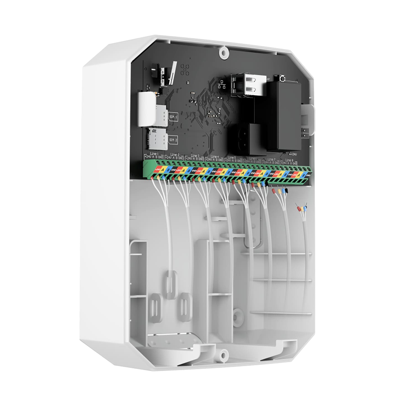 ��������� �������� ������� ������������ AJAX Hub Hybrid (white) 