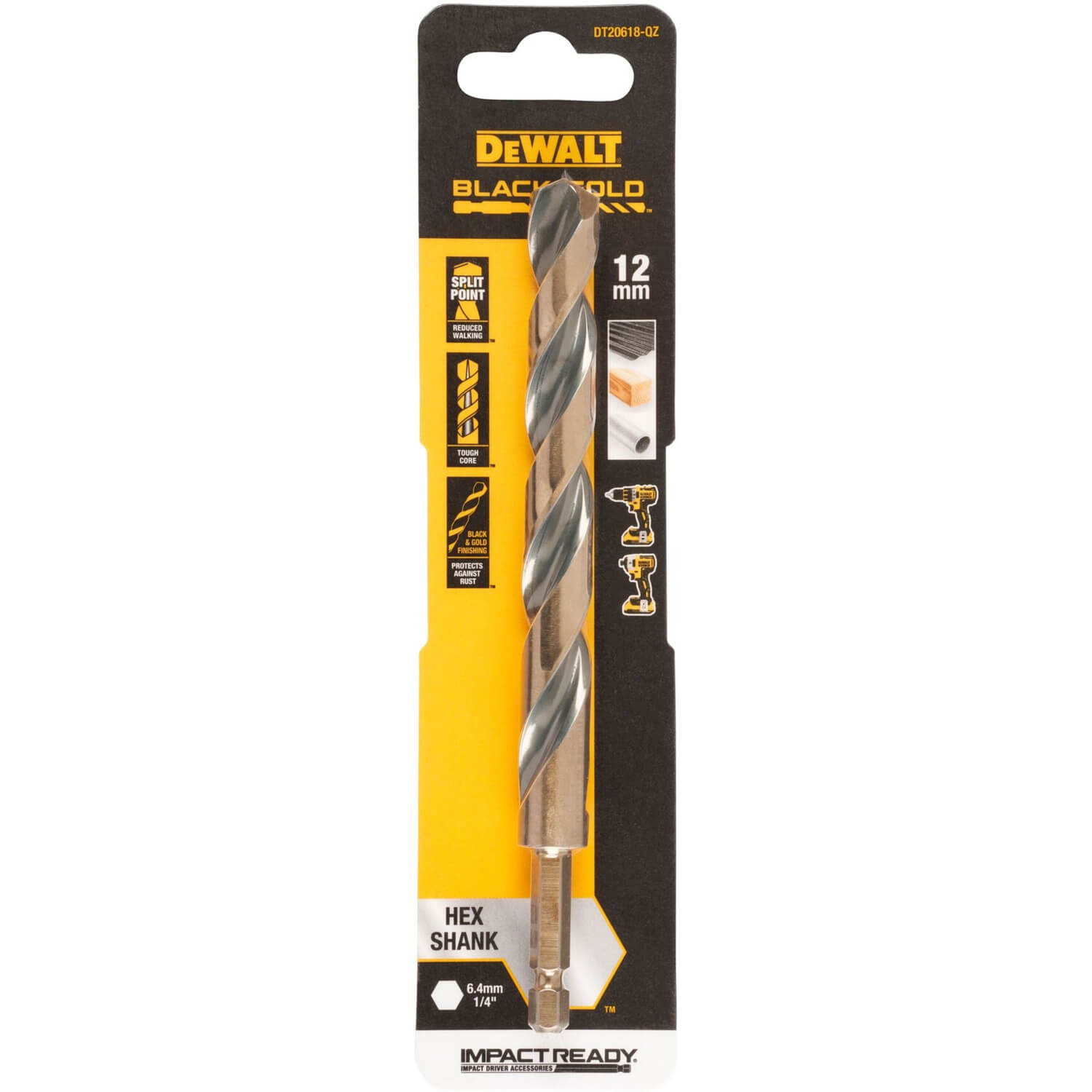 ������ �� ������� EXTREME IMPACT Black & Gold DeWALT DT20618 