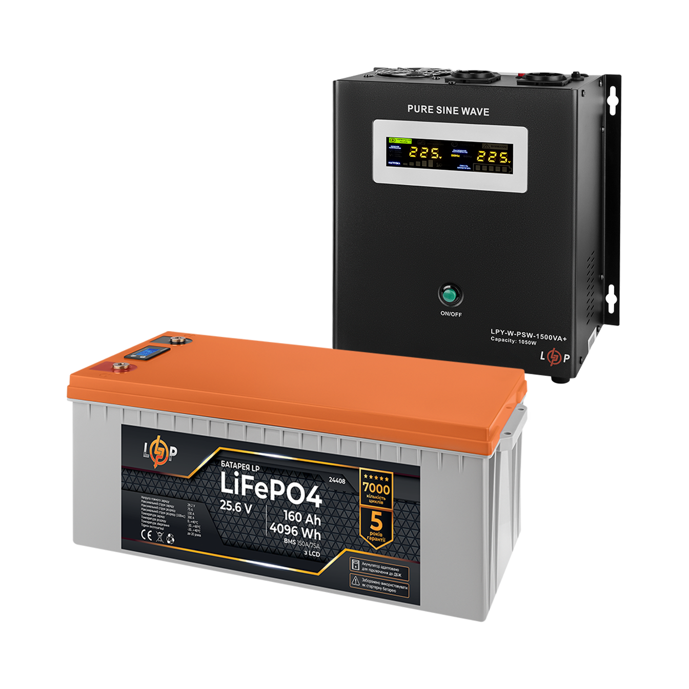 �������� ���������� ������� LogicPower W1500 + �������� (LiFePO4) ������� 4096Wh 
