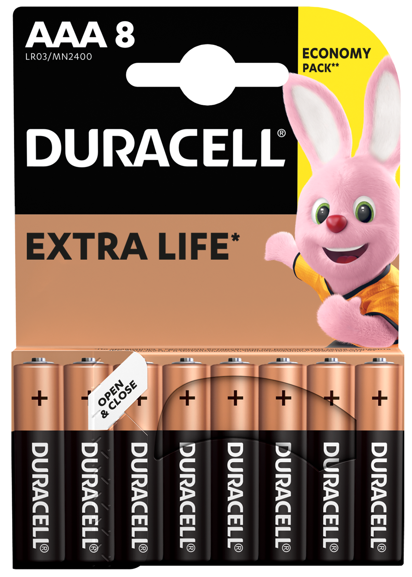 ��������� DURACELL LR03 MN2400 1x8 ��. 