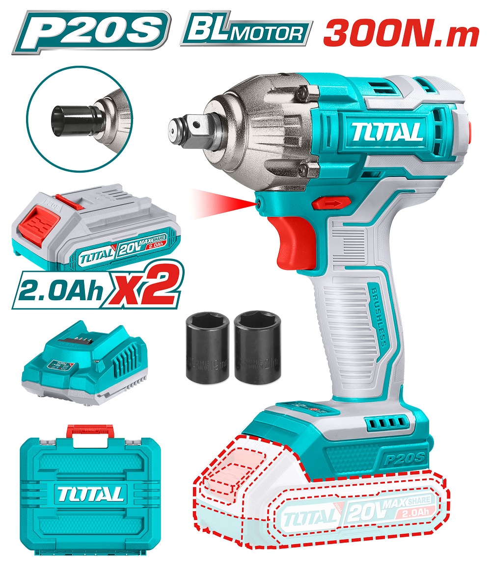 ���������� TOTAL TIWLI2038 ��������� ������� 20�, Li-Ion, 2��. 