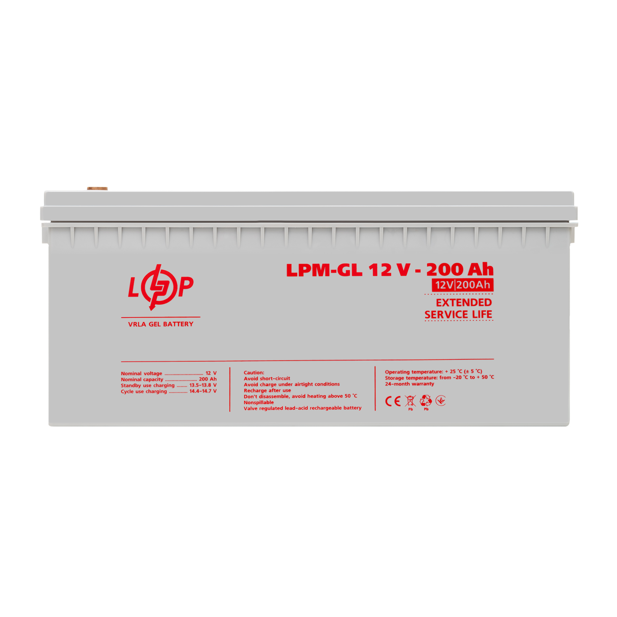 ����������� ������� LPM-GL 12V - 200 Ah 