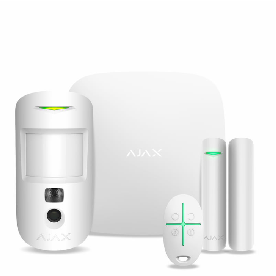 ��������� �������� ������� ������������ AJAX StarterKit Cam (white) 