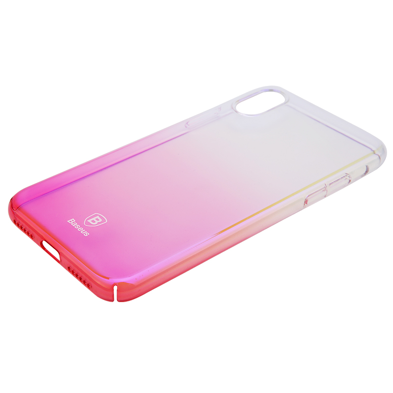 ����� Baseus ��� iPhone X/Xs Glaze pink (WIAPIPHX-GC04) 