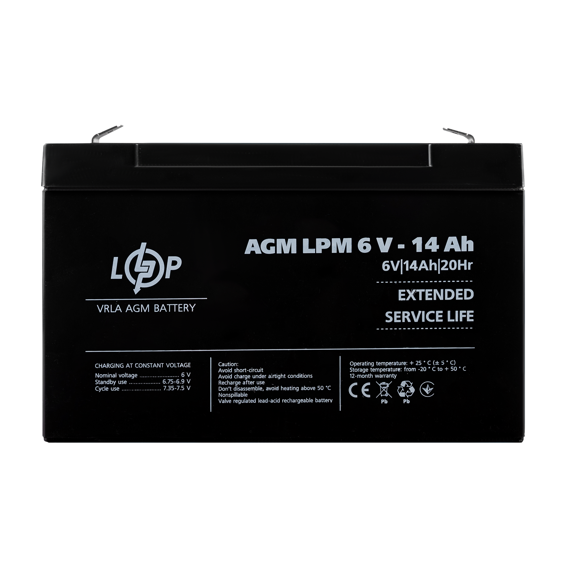 ����������� AGM LPM 6V - 14 Ah 