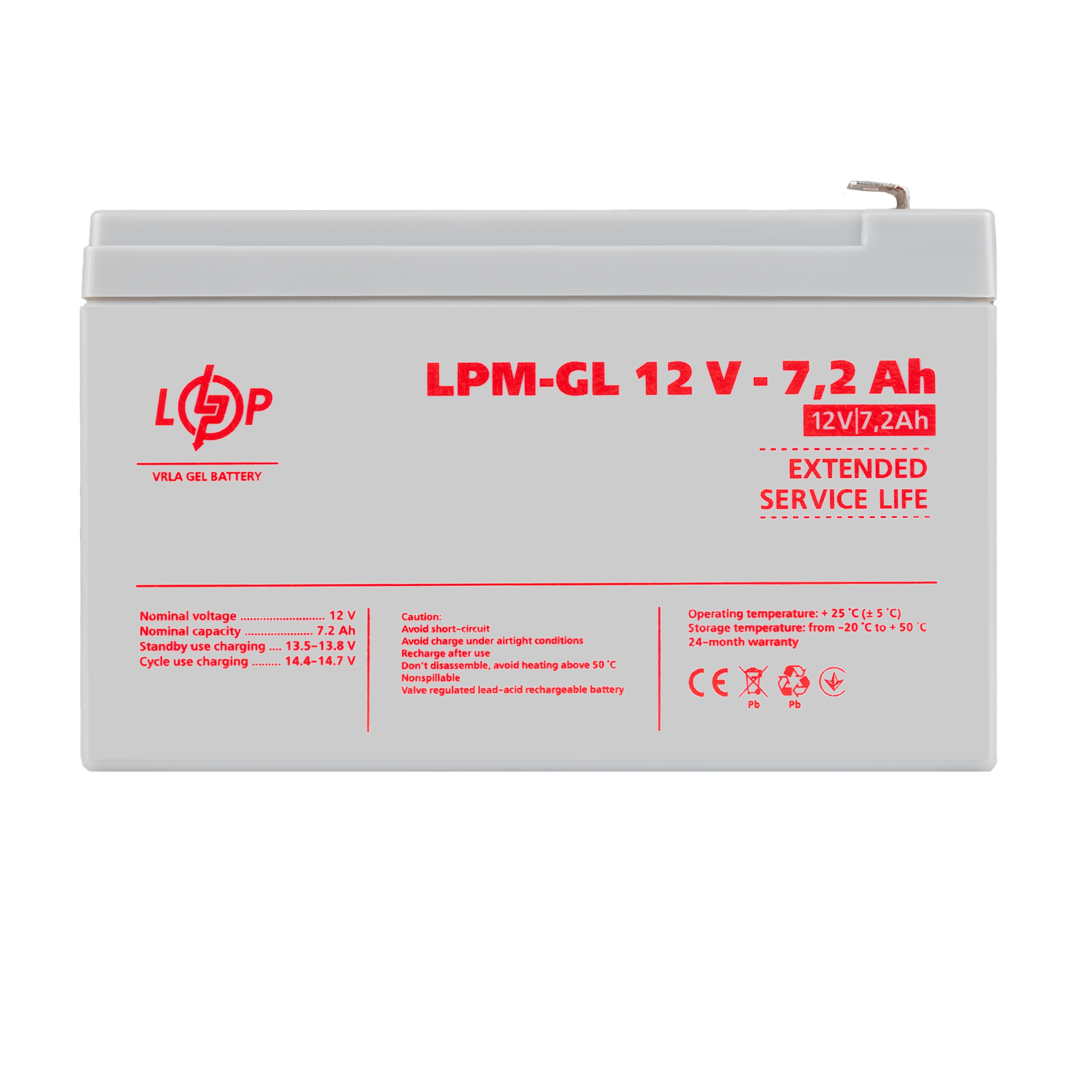 ����������� ������� LPM-GL 12V - 7.2 Ah 