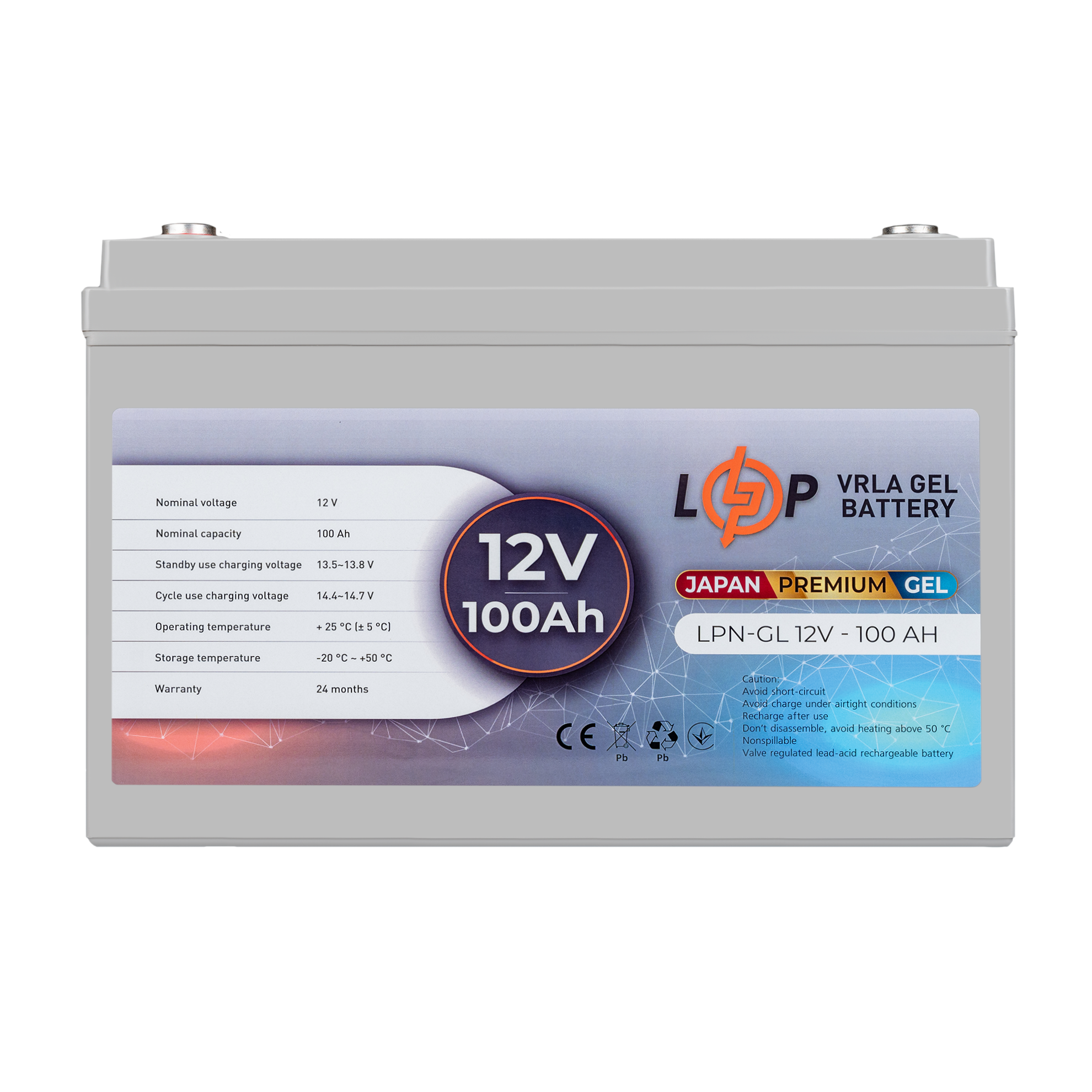 ����������� ������� LPN-GL 12V - 100 Ah 
