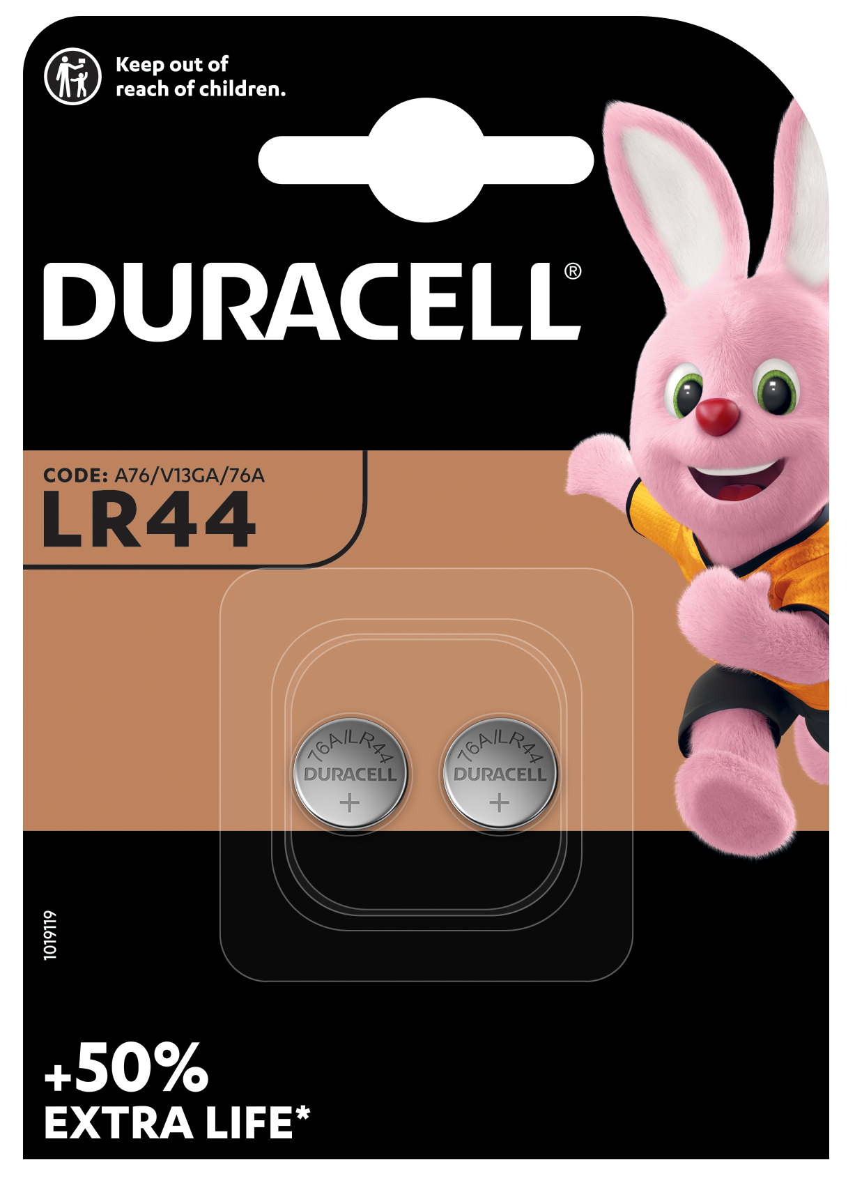 ��������� DURACELL LR44 / �76 / V13GA / A76 2 ��. 