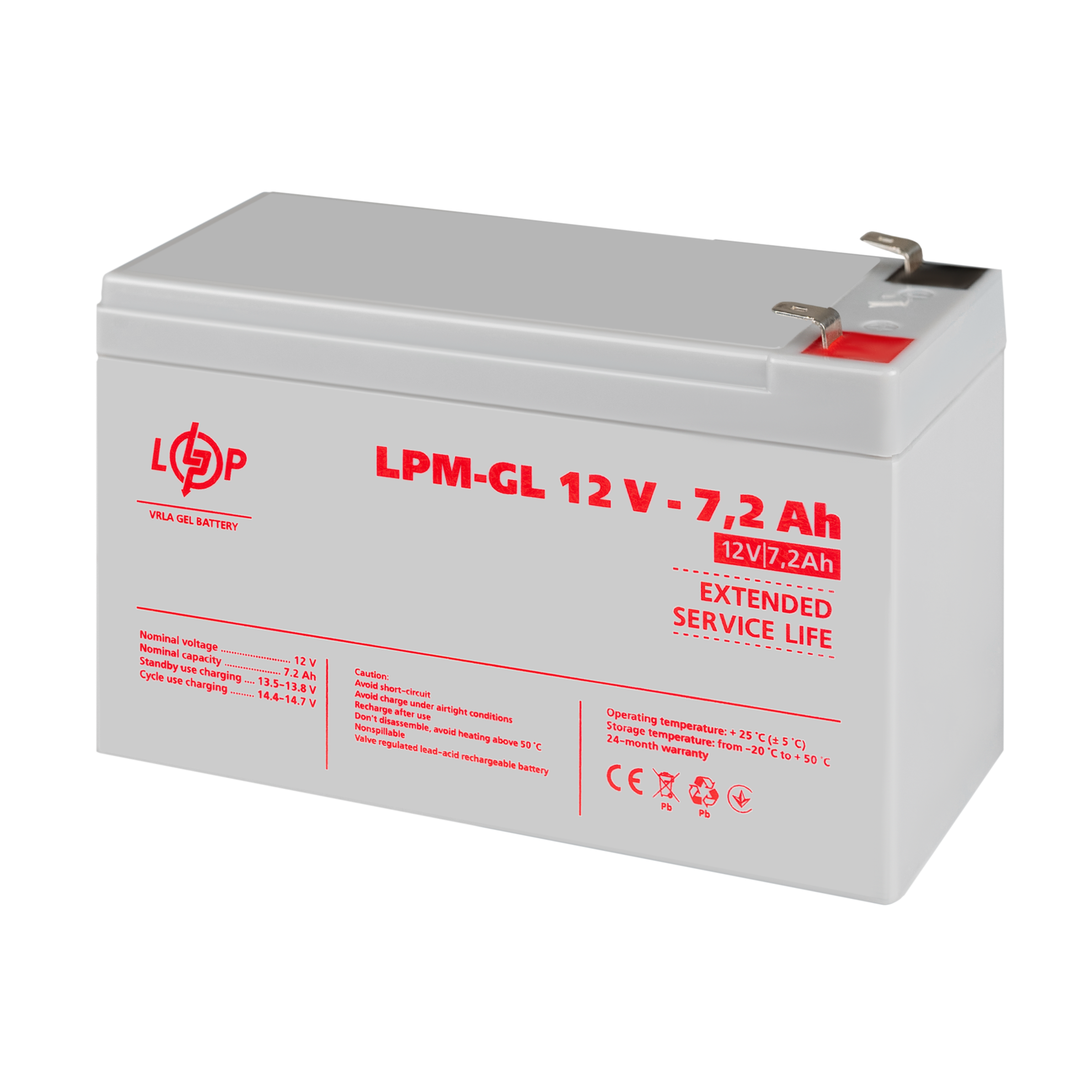 ����������� ������� LPM-GL 12V - 7.2 Ah 