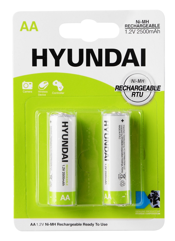 ���������� HYUNDAI HR6 2500Mah 2pcs/card 