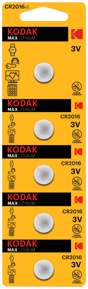 ��������� KODAK Ultra lit. CR2016 1�5 ��. ������� 