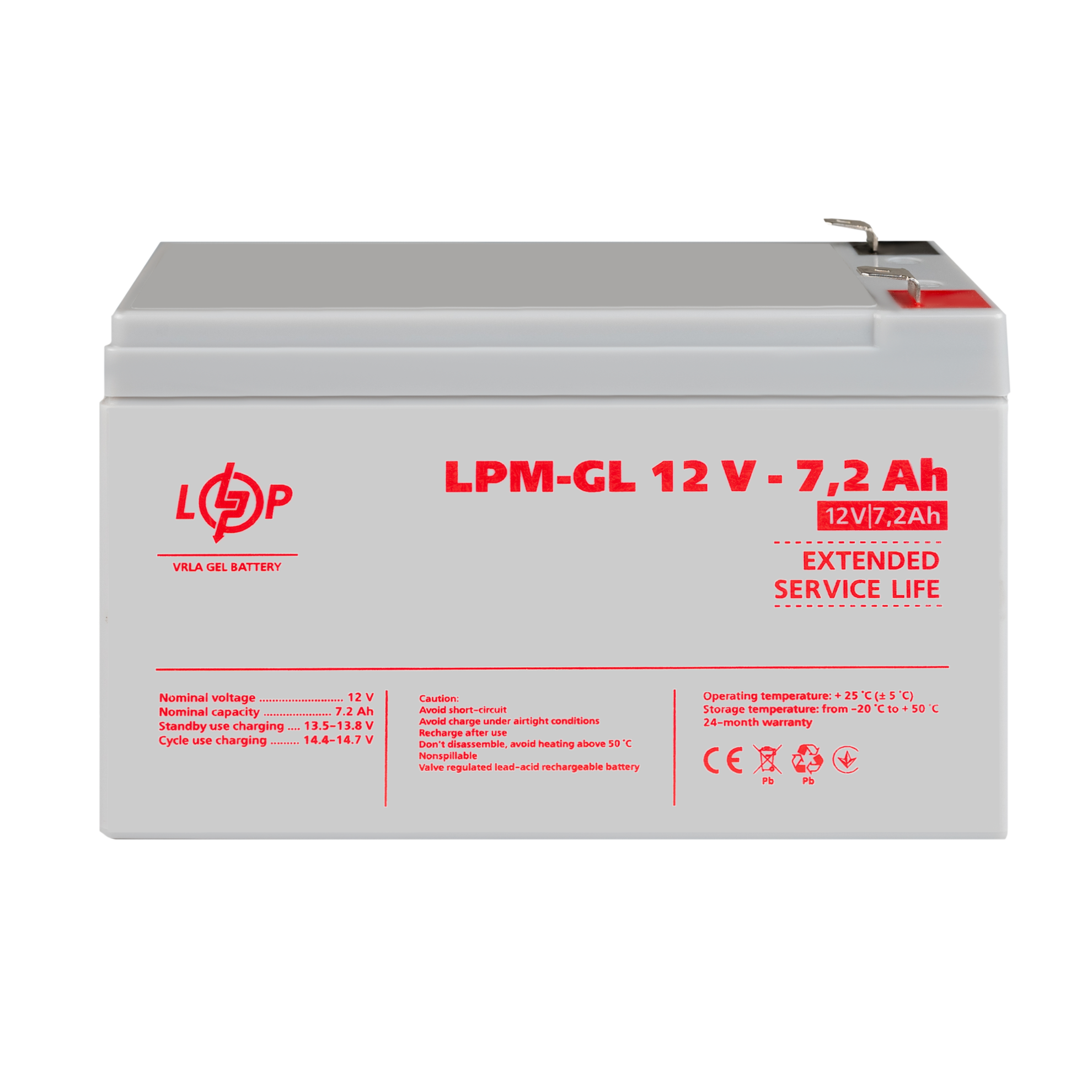 ����������� ������� LPM-GL 12V - 7.2 Ah 
