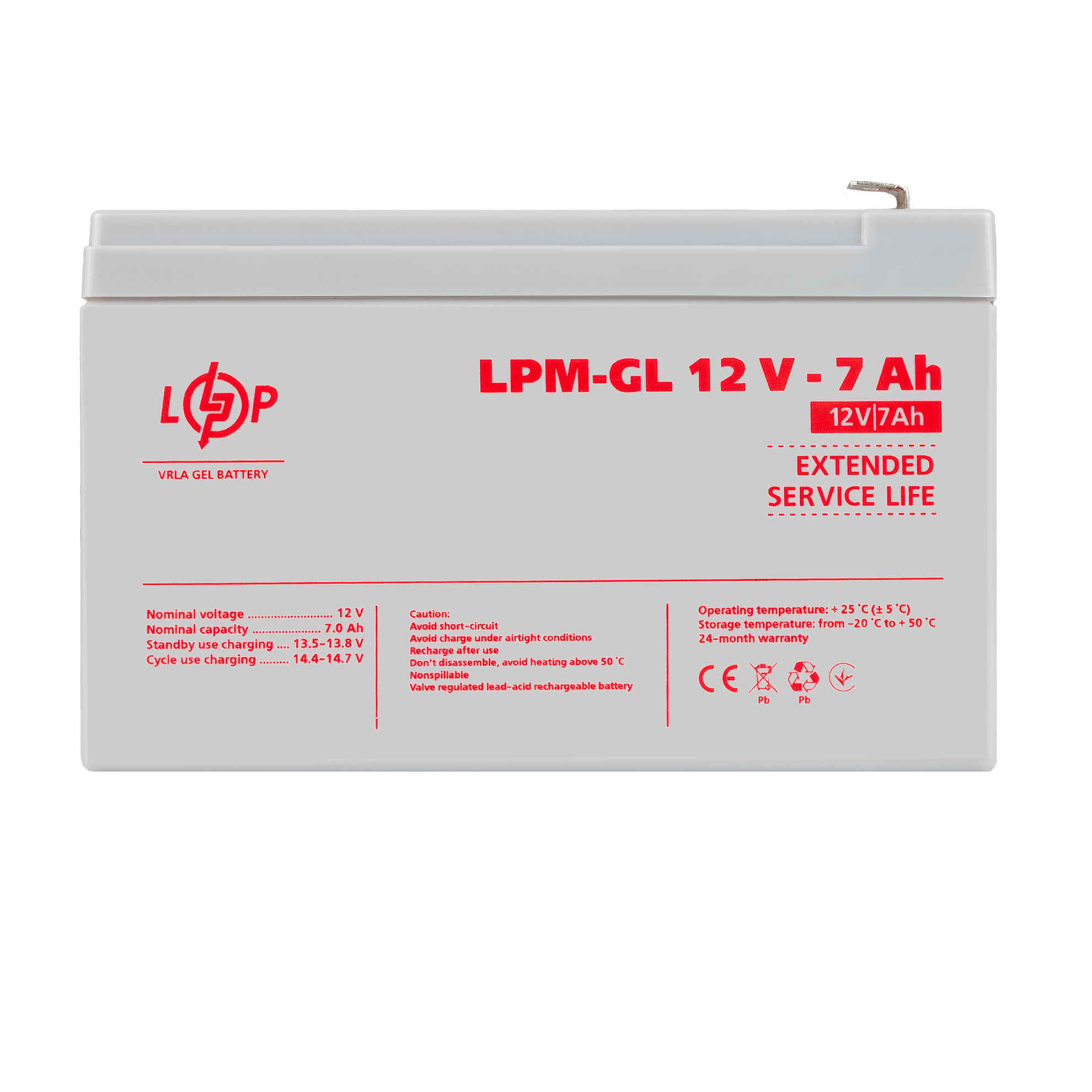 ����������� ������� LPM-GL 12V - 7 Ah 