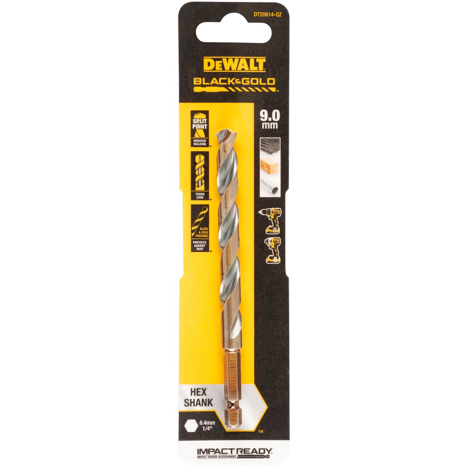 ������ �� ������� EXTREME IMPACT Black & Gold DeWALT DT20614 