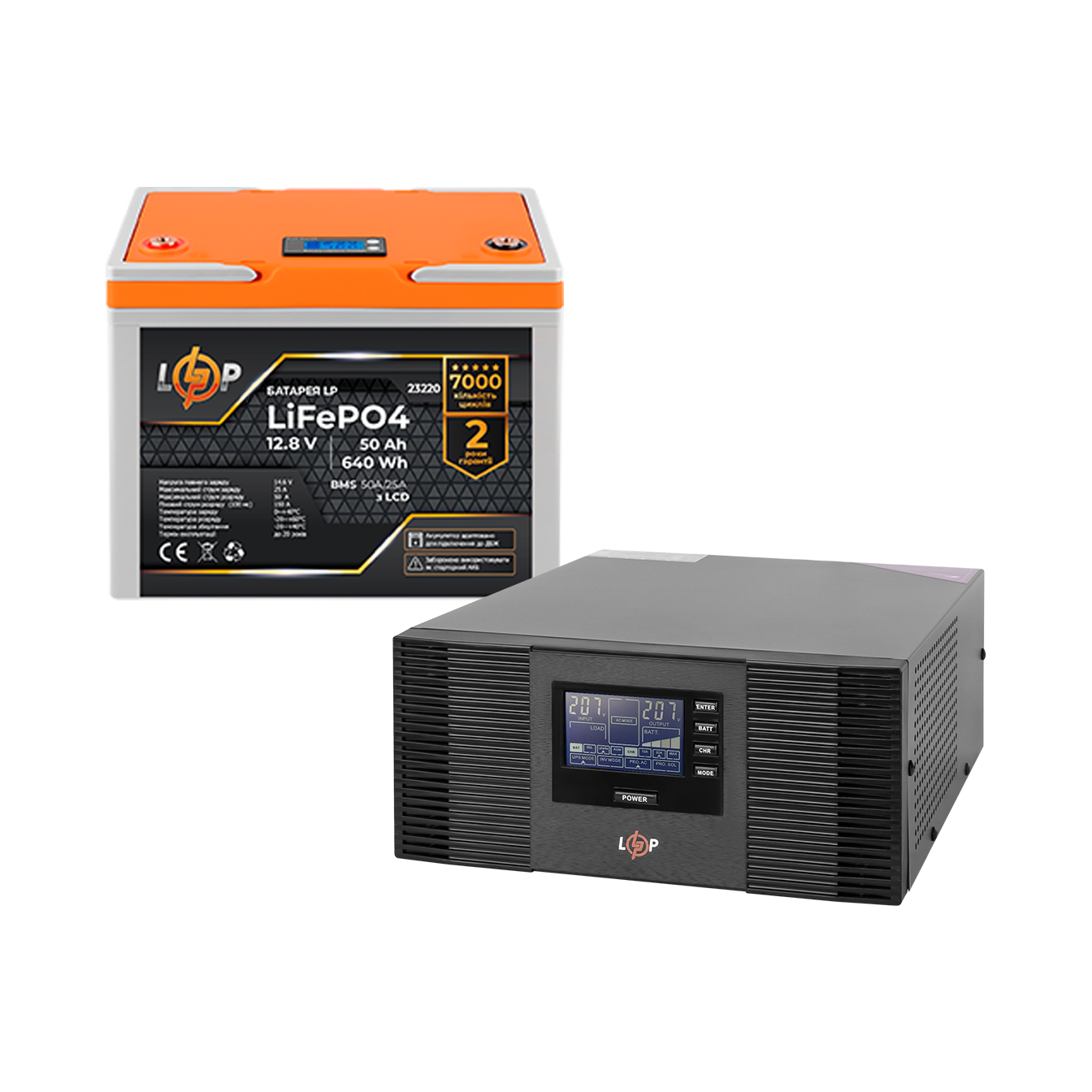 �������� ���������� ������� LogicPower B1500 + �������� (LiFePO4) ������� 640Wh 