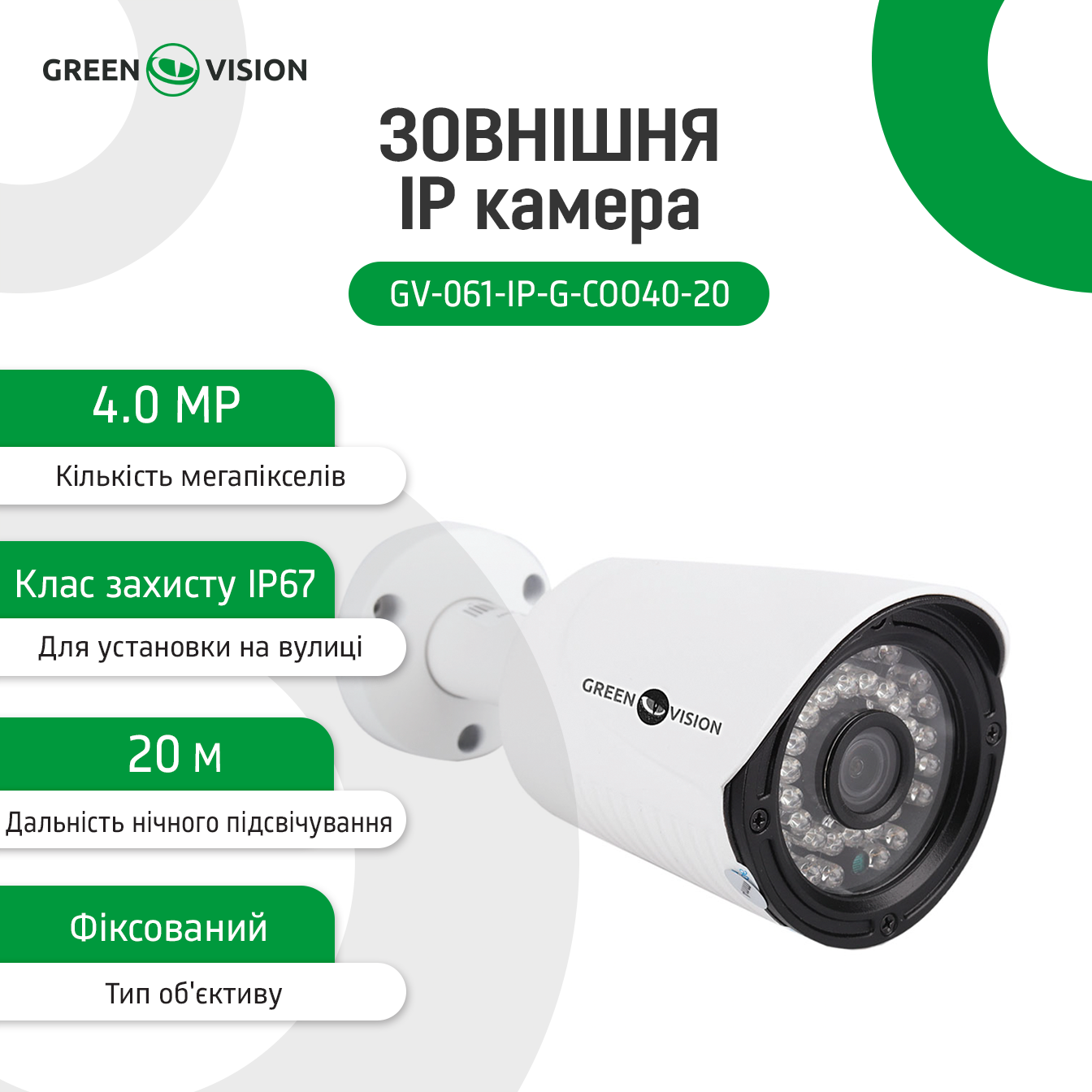 �������� IP ������ GV-061-IP-G-COO40-20 
