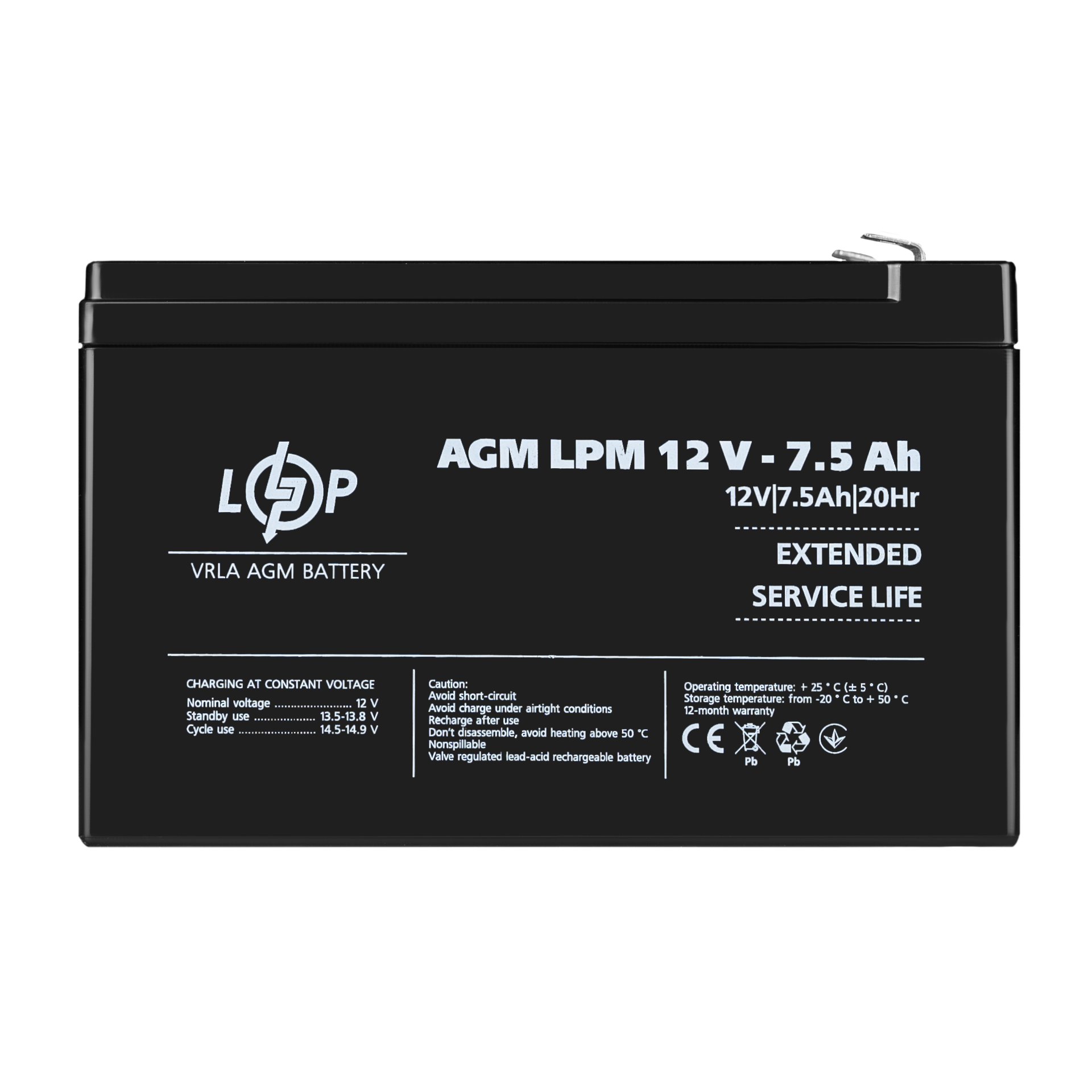 ����������� AGM LPM 12V - 7.5 Ah 