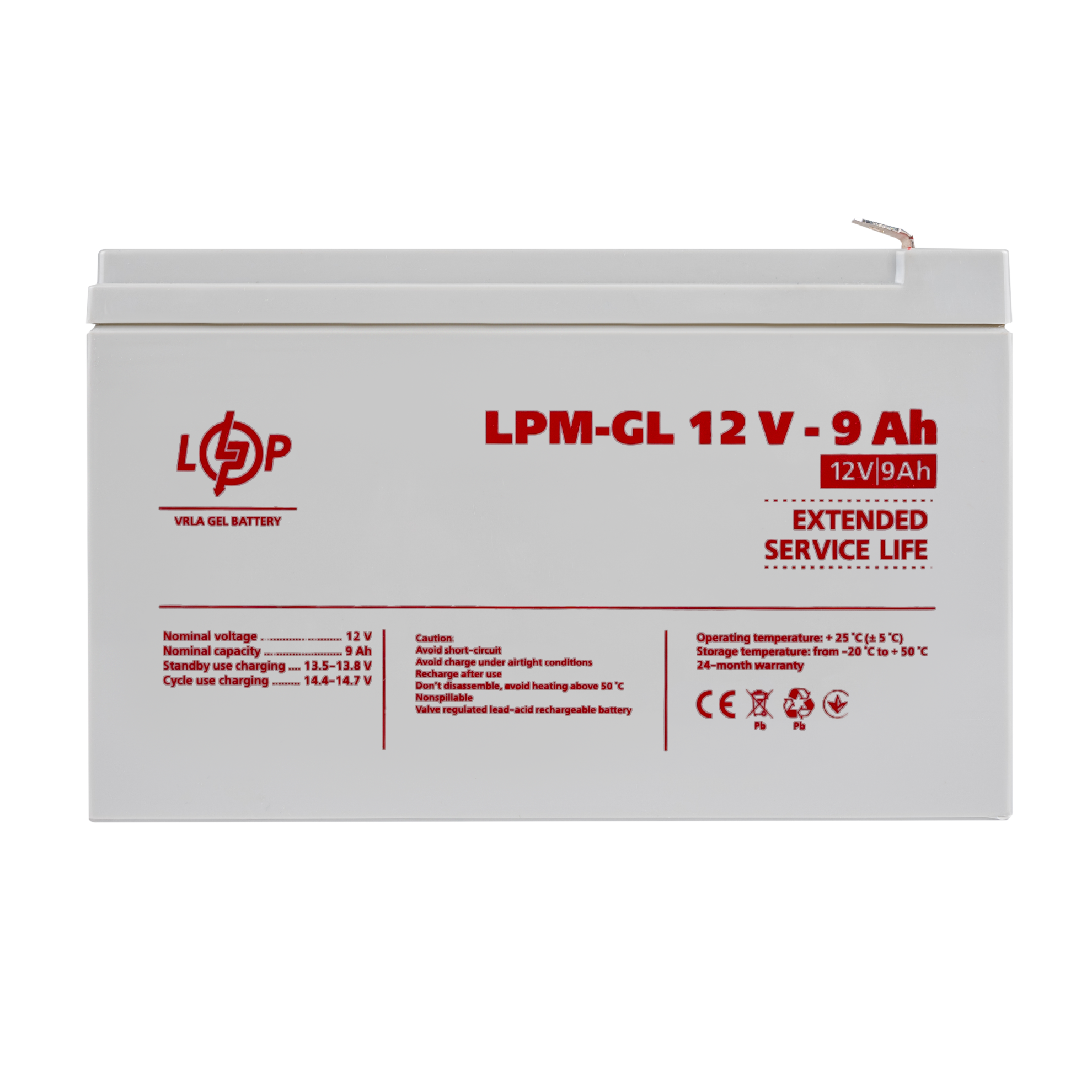 ����������� ������� LPM-GL 12V - 9 Ah 