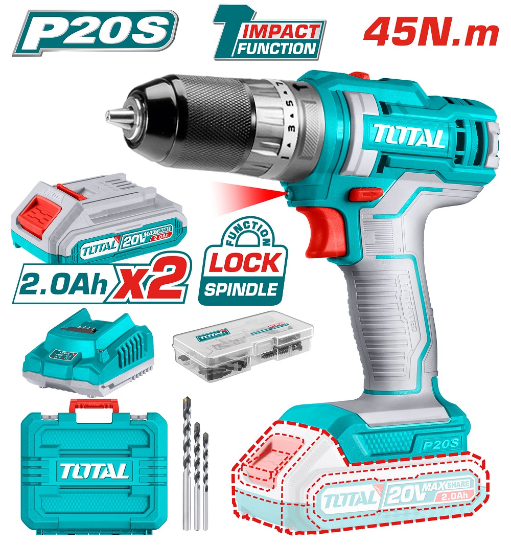 ���������� TOTAL TIDLI201452 ������� 20�, Li-Ion, 2��. 