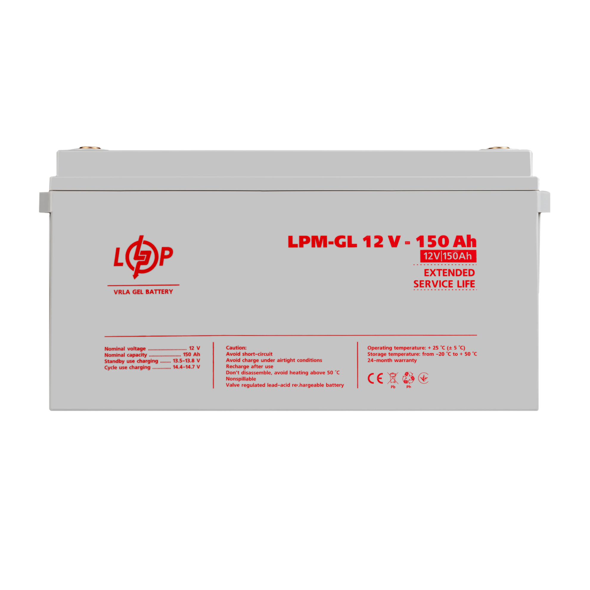 ����������� ������� LPM-GL 12V - 150 Ah 