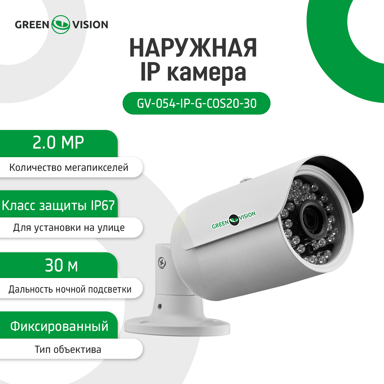 �������� IP ������ GV-054-IP-G-COS20-30 POE 