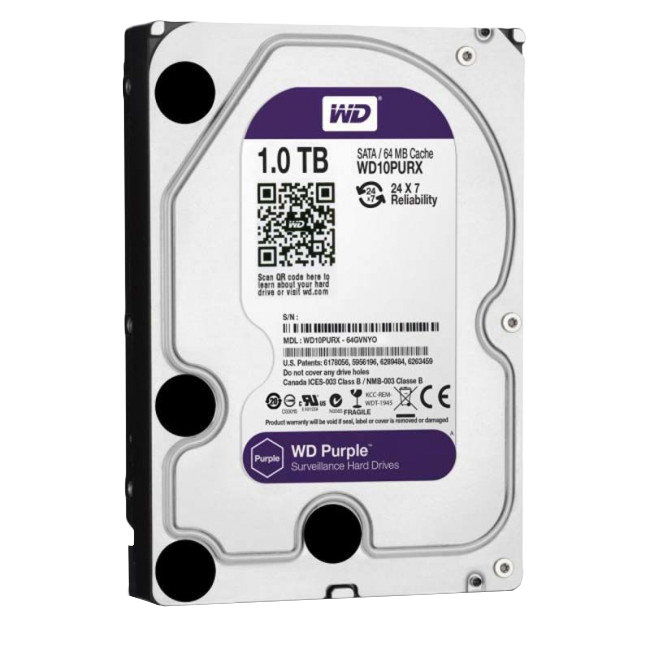 ������� ���� Western Digital 1TB Purple (WD10PURX) 