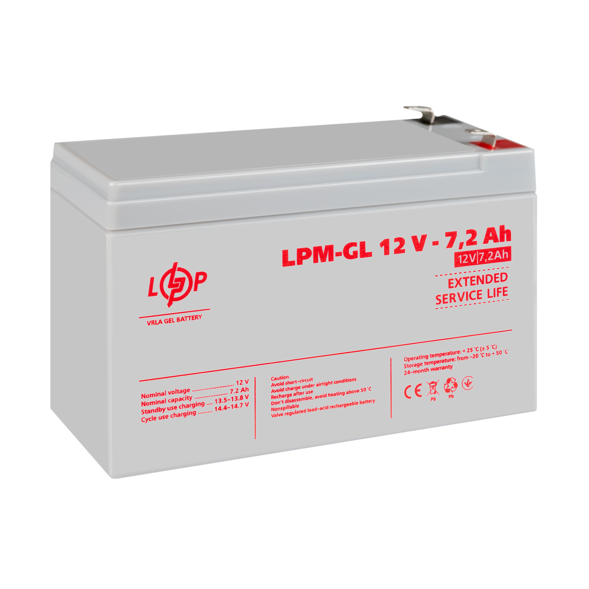 ����������� ������� LPM-GL 12V - 7.2 Ah 
