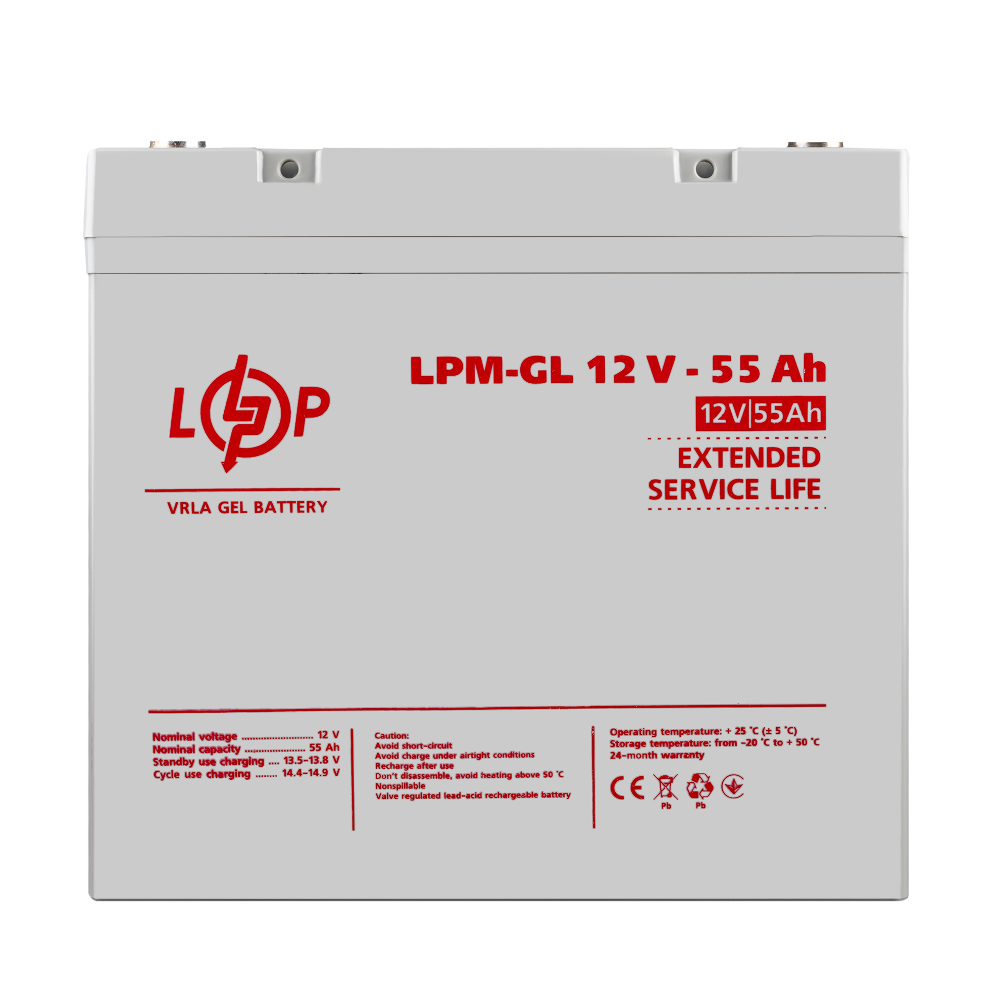 ����������� ������� LPM-GL 12V - 55 Ah 